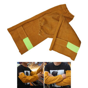 <b>Welding</b> Arm Sleeves Safety Product Working Product Cow Split Working Purpose Leather <b>Welding</b> Sleeves Flame Retardant Sleeves - Product Image 2