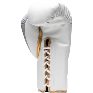 Gants de boxe blancs personnalisés de haute qualité à prix de gros RTS, 100% cuir professionnel, poignées Sanda, unisexe AS-BG-5083 - Product Image 3