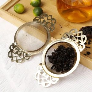 Premium Handmade Brass <b>Tea</b> Brewing <b>Infuser</b> with Bowl Cheap Factory Wholesale Price Reusable Loose <b>Tea</b> Filter Tool - Product Image 6