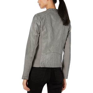 Chaqueta de Cuero Sintético para Mujer, Diseño Elegante, Corte Regular, Estilo Urbano, Prenda Exterior Cómoda - Product Image 2