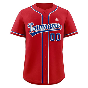Camiseta de Béisbol Personalizada 2025 en Blanco y Negro con Detalles Azules, Uniforme de Equipo con Botones, Nombre y Número Personalizados, Estilo Profesional, Manga Corta - Product Image 3