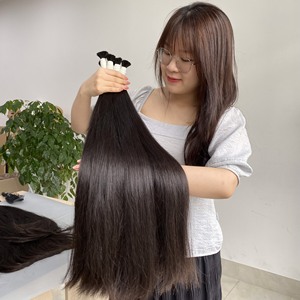 Cabello Humano Liso Sedoso de Alta Calidad, Cabello Virgen Vietnamita 100% Natural, Cutícula Alineada, Procedente de Donantes Vietnamitas - Product Image 1