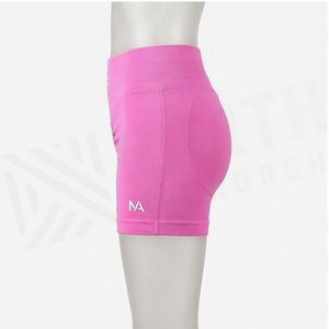 Shorts de Yoga North Approach de Cintura Alta con Efecto Push-Up, Color Rosa Sólido, Ropa Deportiva sin Costuras para Mujer - Product Image 3