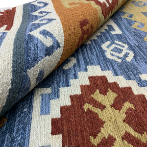 Tapis en laine tissé à la main, forme personnalisée, à poils ras, tapis design pour salon - Product Image 6