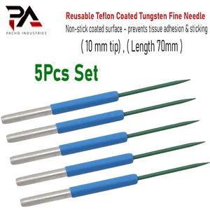 Acier inoxydable réutilisable de haute qualité pour électrode à aiguille fine enduite, pointe de 10 mm, longueur de 7 cm, électrochirurgical monopolaire - Product Image 3