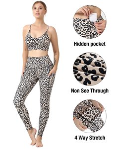 Nouveaux designs de leggings de yoga à taille haute, leggings de yoga avec logo imprimé par sublimation, leggings de fitness respirants pour femmes - Product Image 4
