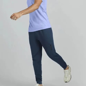 New Men's Sports Sweatpants 350G Warm Fleece Tracksuit Mid Waist <b>Elastic</b> Waist Drawstring Straight Leg Flat Front Casual - Product Image 2