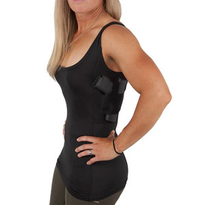 Camisetas sin mangas para mujer con bolsillos ocultos para portar armas, camisetas con funda oculta para portar armas - Product Image 5