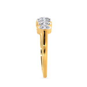 Anillo de Diamantes Marquise de Oro Amarillo de 18K de Primera Calidad para Mujer, Joyería Fina, Elegante Anillo de Diamantes con Corte Marquise Graduado - Product Image 4