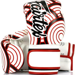 ถุงมือชกมวยหนังแท้ Fairtex ขนาด 14 ออนซ์ คุณภาพสูง ลายพิมพ์ใหม่ สำหรับฝึกซ้อมมืออาชีพ ซ้อมสปาร์ริง ซานด้า พร้อมที่จับมือ - Product Image 1