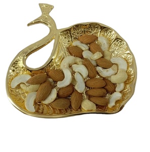 24 Carat Gold Plated Serving Bowl Gift <b>Item</b> Bowl with Spoon Unique Design Gold Dry Fruit Bowl Home and Table <b>Decor</b> - Product Image 1