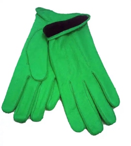 Durable Soft Goat Grain Leather Anti-Vibration Black Fleece Lining Breathable Safety <b>Gloves</b> Elastic Wristlet Waterproof - Product Image 3