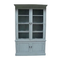 Vitrine antique, armoire de présentation classique, bibliothèques en bois, étagères à livres conçues pour l'intérieur des maisons de style européen.