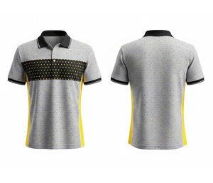 Wholesale Sublimation Polo Shirt Shield Pattern Quick Dry Fabric Durable Stitching for Men Women Youth Quick-Dry Dry-Fit Active - Product Image 4