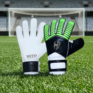 Gants de gardien de but en latex professionnels de qualité supérieure avec logo personnalisé et construction respirante avancée, protection des doigts - Product Image 3