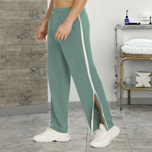 Pantalones Deportivos de Baloncesto para Hombre, de Lona de Peso Medio, 100% Algodón, Antiarrugas, de Secado Rápido, Ecológicos, con Bolsillos Postoperatorios y Cintura con Botones - Product Image 3