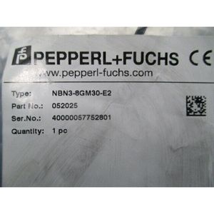 Pepperl + Fuchs 052025 Type NBN3-8GM30-E2 - Équipements et pièces semi-conductrices d'occasion fiables à l'échelle mondiale - Product Image 4