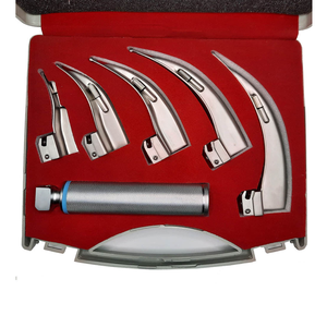 ชุดเครื่องมือส่องกล่องเสียงแบบแมคอินทอช พร้อมใบมีดไฟเบอร์ออปติก 5 ใบ ทำจากสแตนเลสอย่างดี สำหรับการจัดการทางเดินหายใจที่เชื่อถือได้ - Product Image 3