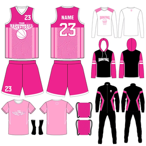Basketball Deal Package Jersey Shorts Shirts Lace Up Shirt Jacket Pants <b>Socks</b> Headband Arm Sleeves Wristbands Uniform Set - Product Image 6