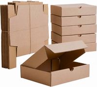 Boîte d'expédition en carton ondulé robuste, écologique, recyclable, à haute résistance, avec fermeture magnétique, poignée personnalisable, jetable