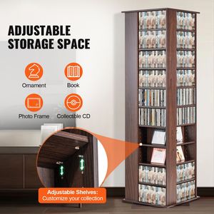 Armadio Girevole per Archiviazione Multimediale, Contiene fino a 1040 CD, Organizza Musica, Film, Videogiochi e Oggetti da Collezione - Product Image 6