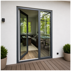 Thermal Break Modern Aluminum Casement Door Built-in Screen Sound Heat Insulated Anti-theft Door for Villa Apartment - Product Image 1