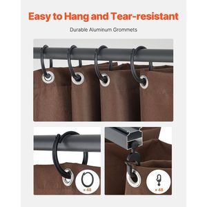 Tende per Gazebo da Esterno 10x10x6.9 con 4 Pannelli Laterali e Cerniere per la Privacy, Adatte alla Maggior Parte dei Gazebo, Tende e Mantovane da Esterno - Product Image 5