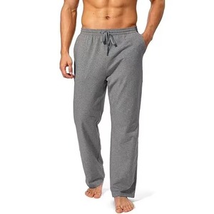 Pantalon de jogging pour homme, style européen et américain, couleur unie, en coton et élasthanne, avec cordon de serrage et poches latérales, essentiels - Product Image 1