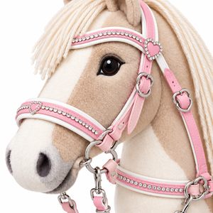 Brida para caballo de juguete diseñada a medida con costuras impecables, correas fiables y colores únicos para colecciones creativas de equitación. - Product Image 6