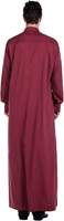Kaftan Jilbab Ramadan Jubba pour homme, couleur marron, Thobe en satin et coton, Jalabiya saoudienne, robe turque pour homme, Abaya Thobes respirante