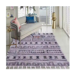 Tapis en coton de haute qualité laine brodée tissée texture attrayante douce prix bon marché dernière arrivée de stock motif abstrait - Product Image 1