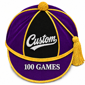 Casquette d'honneur personnalisée, Casquette de rugby à 6 panneaux personnalisée, Casquette de cérémonie d'honneur, Coiffe de reconnaissance commémorative personnalisée, 100 Jeux - Product Image 3