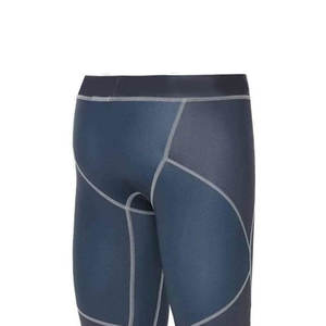 Leggings de compression intégrale pour hommes, couleur unie, taille élastique, en Spandex et Nylon, motif géométrique, séchage rapide, sublimation - Product Image 4