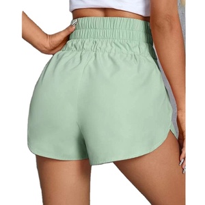 Summer Popular Women Workout Casual Gym Shorts High Waist Loose Polyester Spandex Shorts for Women - Product Image 1