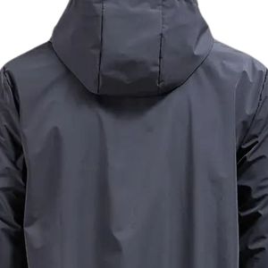 Veste coupe-vent légère à capuche pour homme, fermeture éclair intégrale, veste de sport décontractée pour l'extérieur, résistante à l'eau, poignets élastiques, cordon de serrage à l'ourlet - Product Image 4
