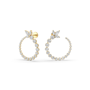 Pendientes de Diamantes de Laboratorio de 2.65 Quilates para Mujer, Certificados por IGI, Corte Marquesa Brillante, Oro de 10K y 14K, Ligeros, Estilo Único, Venta al Por Mayor - Product Image 5