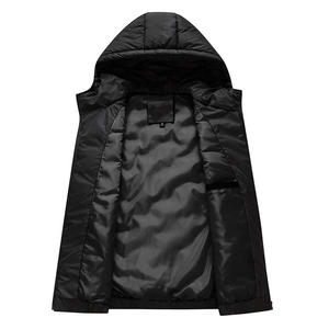 Chaleco de Poliéster con Cierre para Hombre, Chaqueta sin Mangas con Capucha, Ligera y Cálida, Estilo Formal y Moderno para Invierno, OEM - Product Image 2