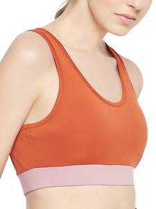 Soutien-gorge de yoga pour femme, haute performance, intégré, avec fermeture éclair, couleur unie, effet seconde peau, résistant aux chocs, dos élégant - Product Image 2