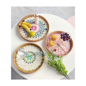 ถาดหวายสานยอดนิยมสำหรับใช้ในบ้านและตกแต่ง - Product Image 1