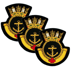 Insignia Bordada con Hilo Dorado de Lujo, Diseño OEM, Hecha a Mano, Ecológica, Libre de Níquel, Último Modelo - Product Image 3