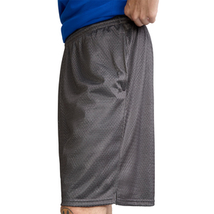 Shorts en maille 100% polyester respirants et à séchage rapide avec cordon de serrage à la taille, service OEM, shorts en maille sur mesure - Product Image 4