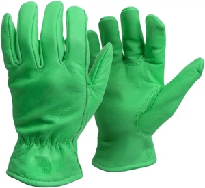 Goat Grain Leather Heavy Duty <b>Driver</b> <b>Gloves</b> Outdoor Work Multifunctional Truck Warehouse Garden Farm Men Cotton Protection - Product Image 3