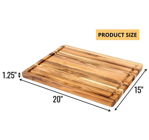Planche à découper en bambou naturel, durable, planche de cuisine multifonctionnelle, bloc de boucher écologique, passe au lave-vaisselle - Product Image 2