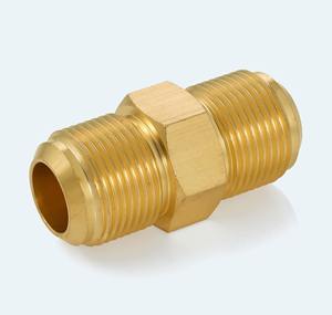 Acoplador Industrial de Latón BrassBlizz de 2 Piezas, Unión de 3/4 con Rosca 1-1/16-14, 45 Grados, SAE 1050 PSI, Conexión de Latón para Aire Acondicionado, Hidráulica y Combustible - Product Image 5