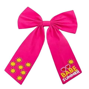 Nouveaux Nœuds pour Cheveux Faits Main pour le Jour du Match, Accessoires de Mode en Coton avec Motif Volleyball, Fabriqués en Inde pour Femmes et Filles - Product Image 1