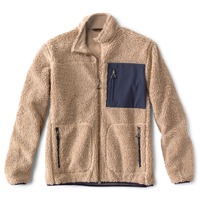 Veste en polaire Sherpa pour homme OEM, 100% coton, épaisse, veste en polaire d'hiver pour homme, style zippé, col montant, veste en polaire personnalisée