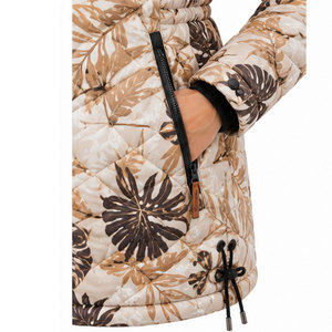 <b>Women's</b> Casual Winter <b>Parka</b> Coat with Adjustable Waist, Warm Quilted Filling Elegant Hooded Design for Fashion Forward Customers - Product Image 5