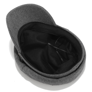 Tailor-Made <b>Vintage</b> Wear Fiddler <b>Cap</b> Custom Factory Manufacturer Fully Custom Wool Blend Fiddler <b>Cap</b> High Street Brand Supply - Product Image 3