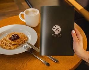 High End Genuine Leather Menu Holder Restaurant Menu Cover Custom Leather Menu <b>Folder</b> Luxury Wine Binder LMC-0149 - Product Image 3
