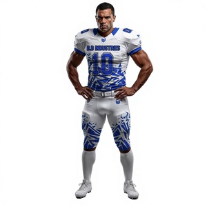 Uniforme de Fútbol Americano Personalizado, Unisex, Pantalones Cortos, Absorbentes de Humedad, de Secado Rápido, Transpirables, Sublimados, Ropa Deportiva para Equipo - Product Image 3
